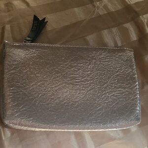Ipsy Metallic Silver Pouch